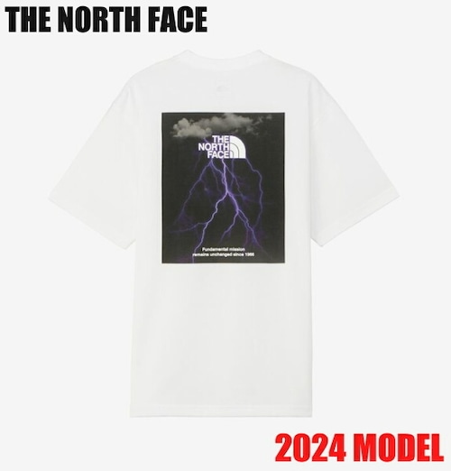 ノースフェイス 半袖 Tシャツ メンズ THE NORTH FACE ショートスリーブ TNFライトニング ティー NT32457 ホワイト 2024年モデル