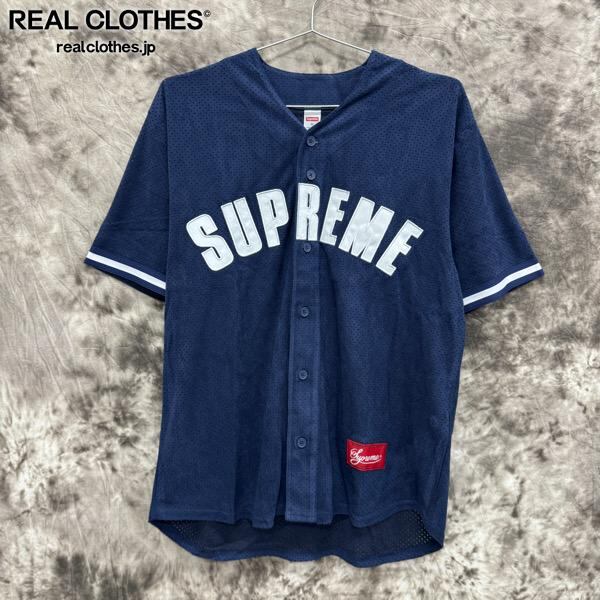 SUPREME 24SS ウルトラスウェードメッシュベースボールシャツ M 楽天