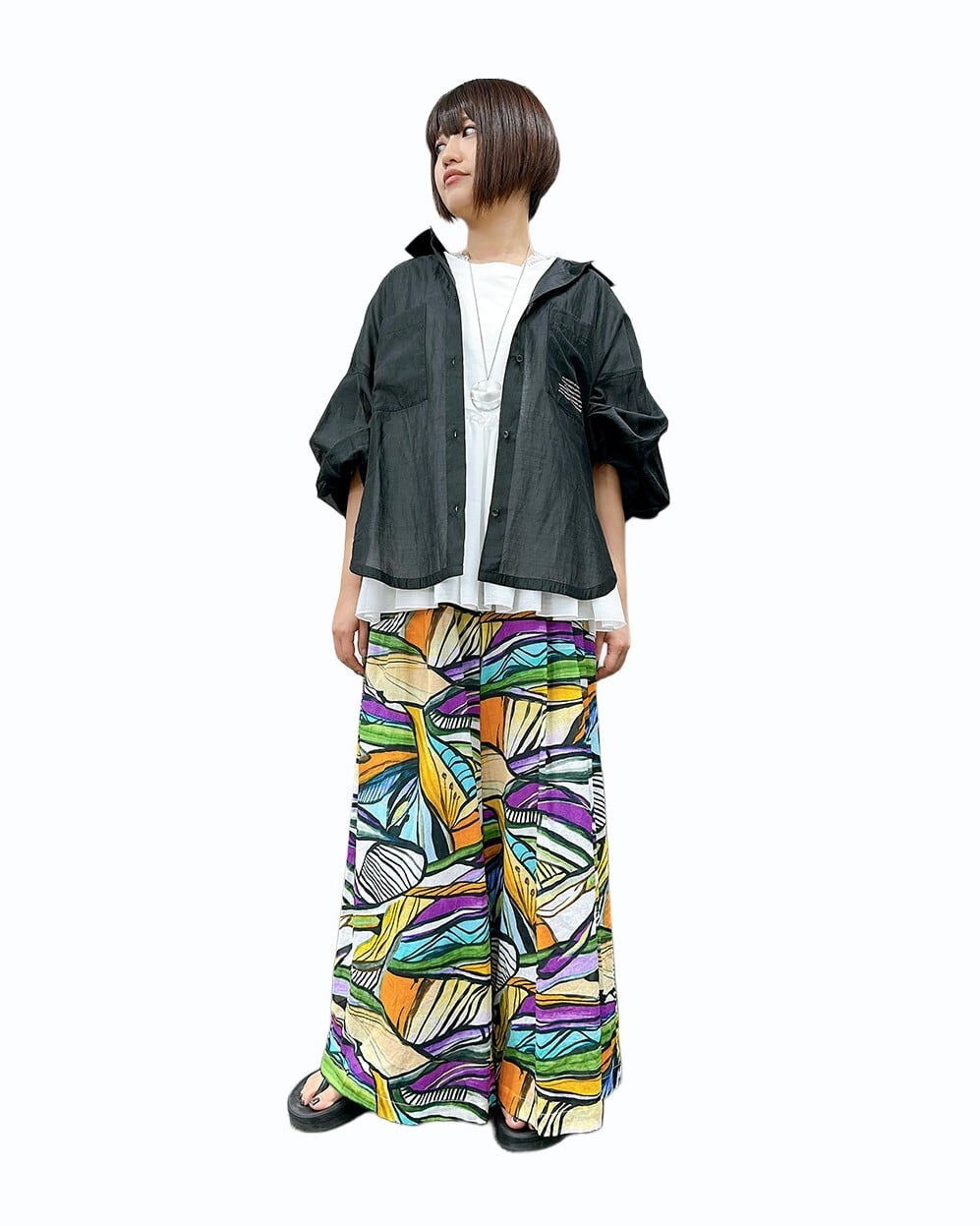 SALE【ayane】シアードッキングブラウスT 836608 アヤン | red earth