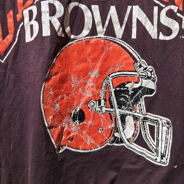 1980s Champion NFL Print T-Shirt Size XL / チャンピオン トリコ