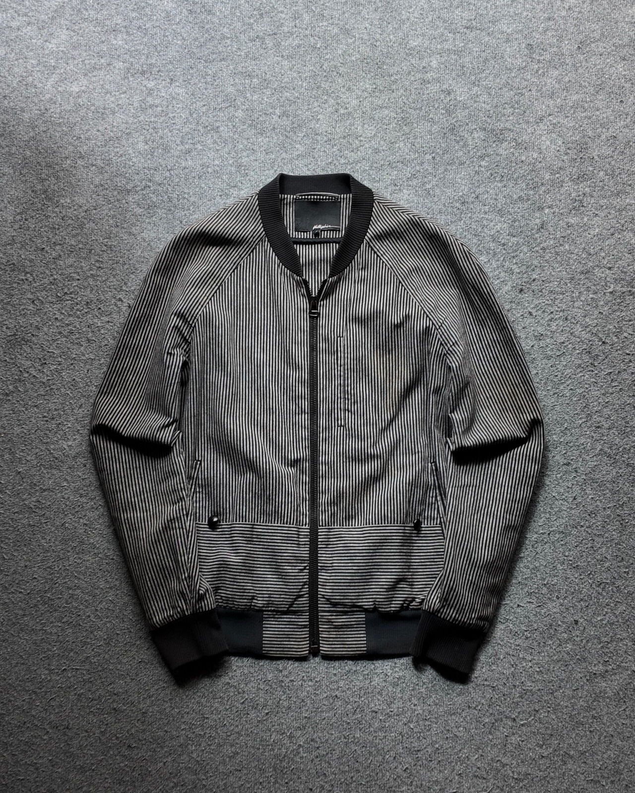 【3.1 Pillip Lim】linen stripe bomber blouson