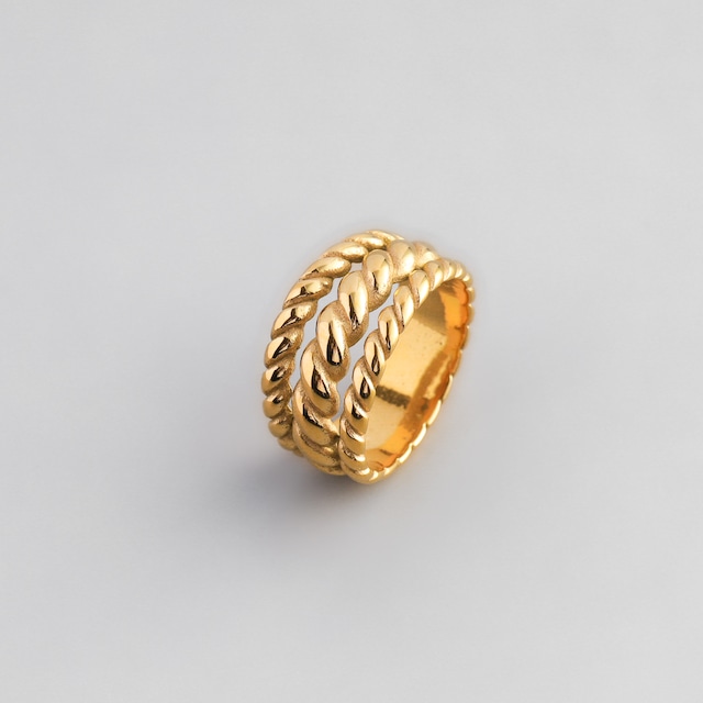 316L rope ring   #r71