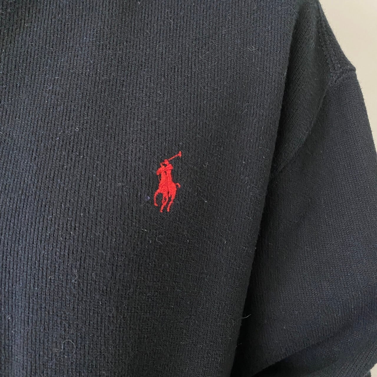 Polo by Ralph Lauren ブラック ワンポイント スウェット L Polo by Ralph Lauren ポロバイラルフローレン ワンポイントロゴ刺繍