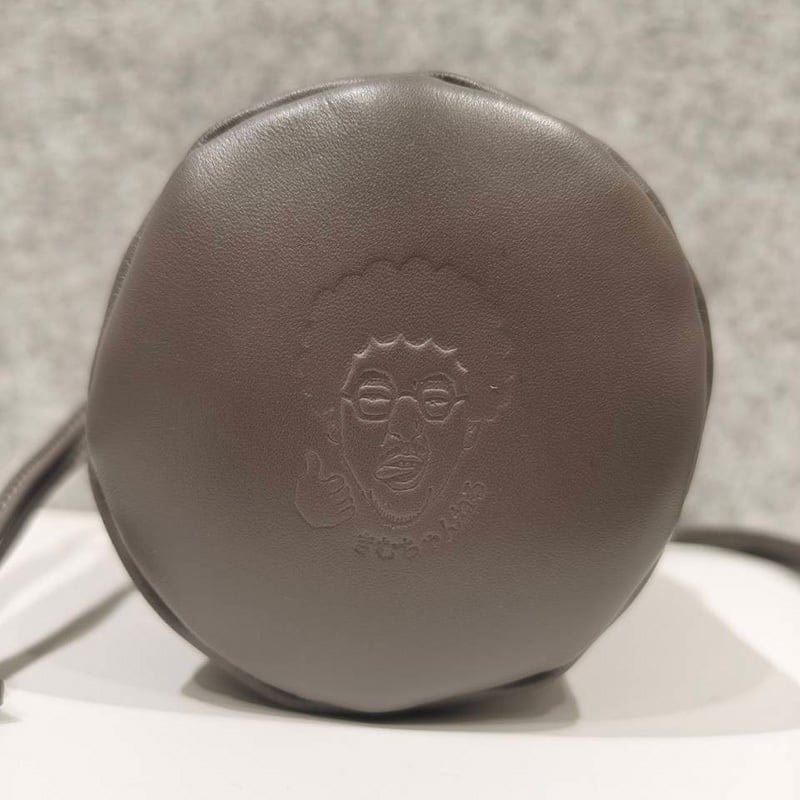 新色】魚拓の巾着（濃グレー×グレー） | kimuchannel