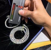 【BB46】Moissanite Tennis Chain Bracelet(4mm)