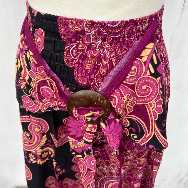 カラフルボタニカルフラワー2wayスカート