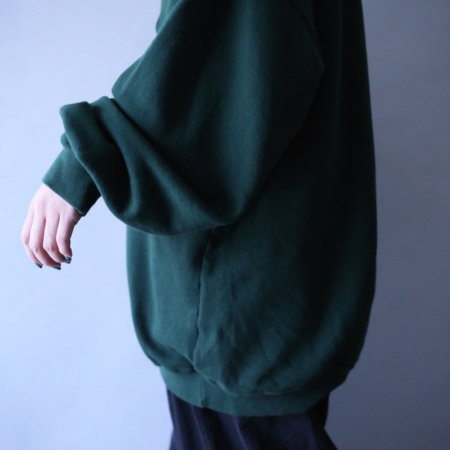 "刺繍" 4-animal design over silhouette sweatshirt