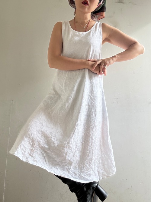 ①"Each Price Market" Vintage Linen Dress