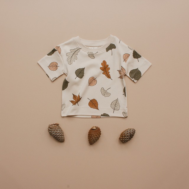 即納《Ziwi Baby》Short-sleeve tee - Autumn Leaf / Tシャツ / ジウィベビー