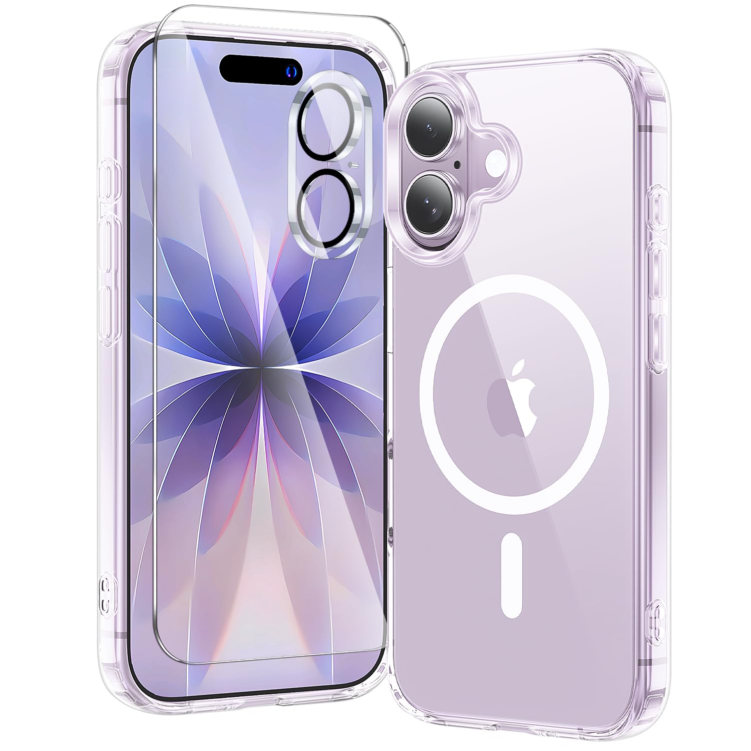 Kingbus iPhone 17 ケース クリア MagSafe対応 3点セット