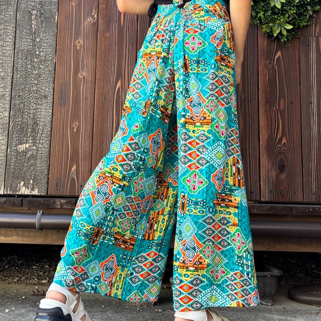 カラフル巻きパンツ