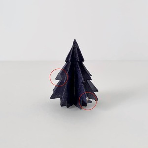 【SALE Damaged】Christmas Tree Capiz Evening Blue 10cm