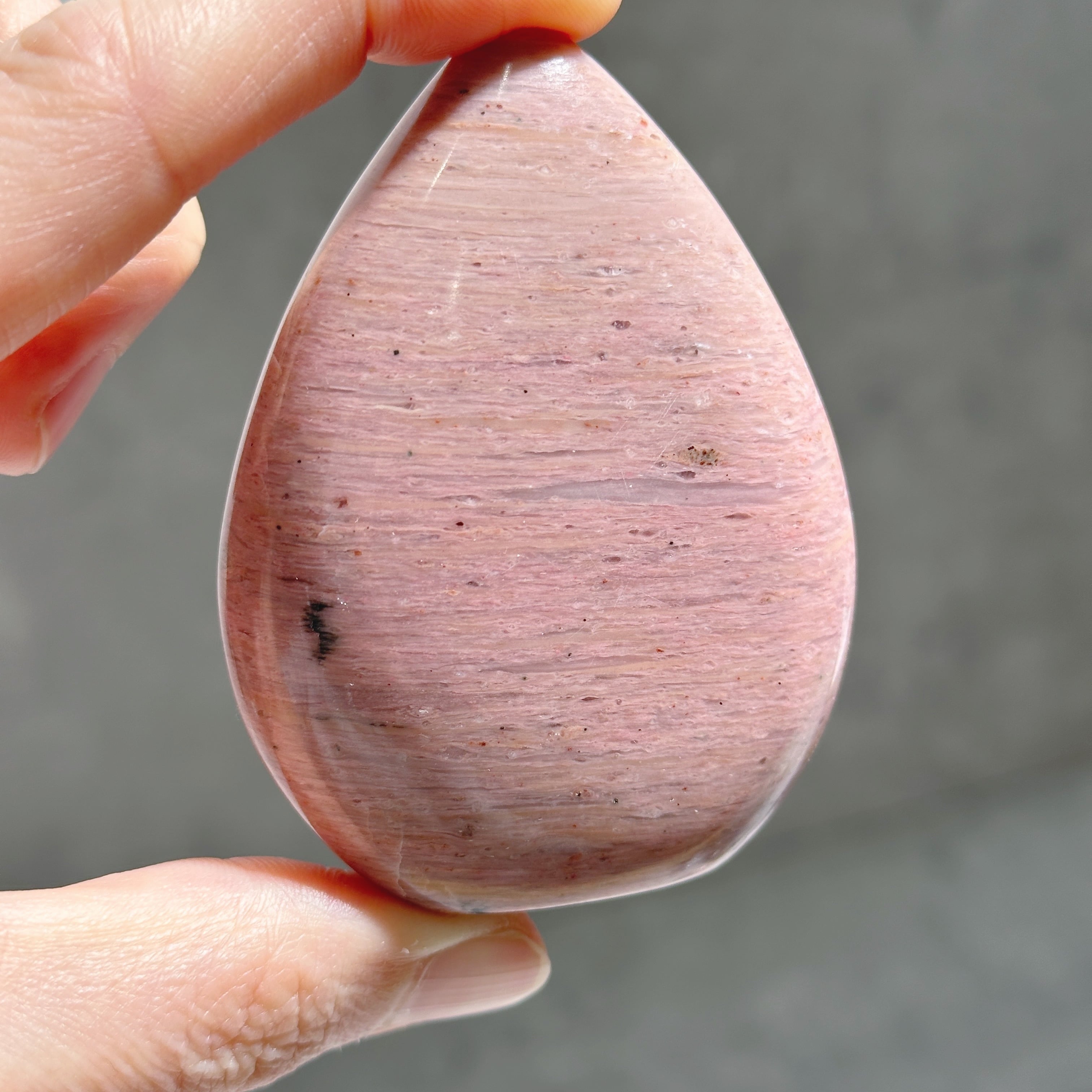 ピンクペトリファイドウッド しずく型12◇Pink Petrified Wood