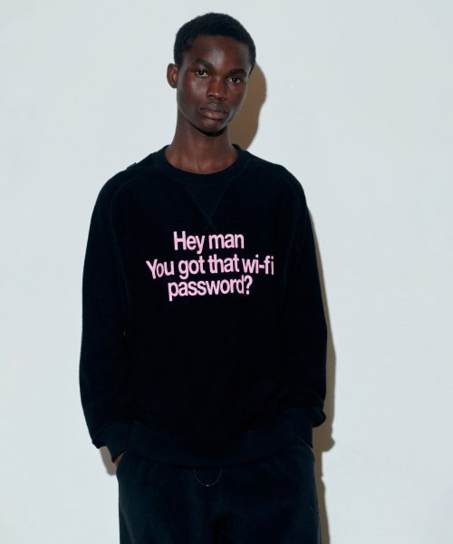 [SCULPTOR] Wi-Fi Begger Sweatshirt Black