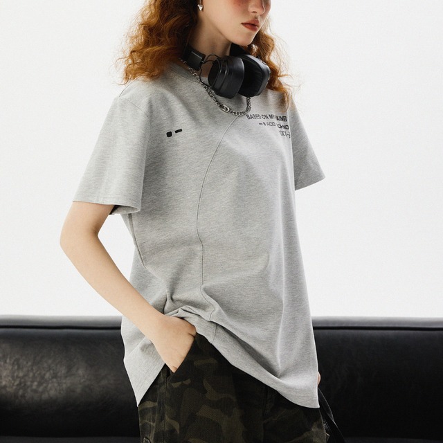 wave line logo short sleeve tee　ウェーブラインロゴ半袖ティー　J0841