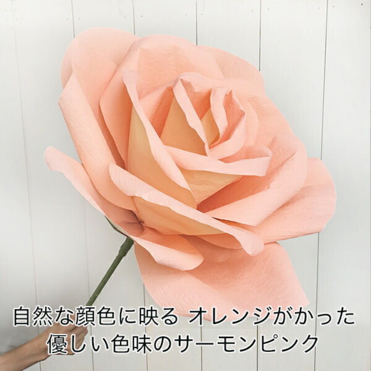 バラのウエルカムボード サーモンピンク 赤黒い