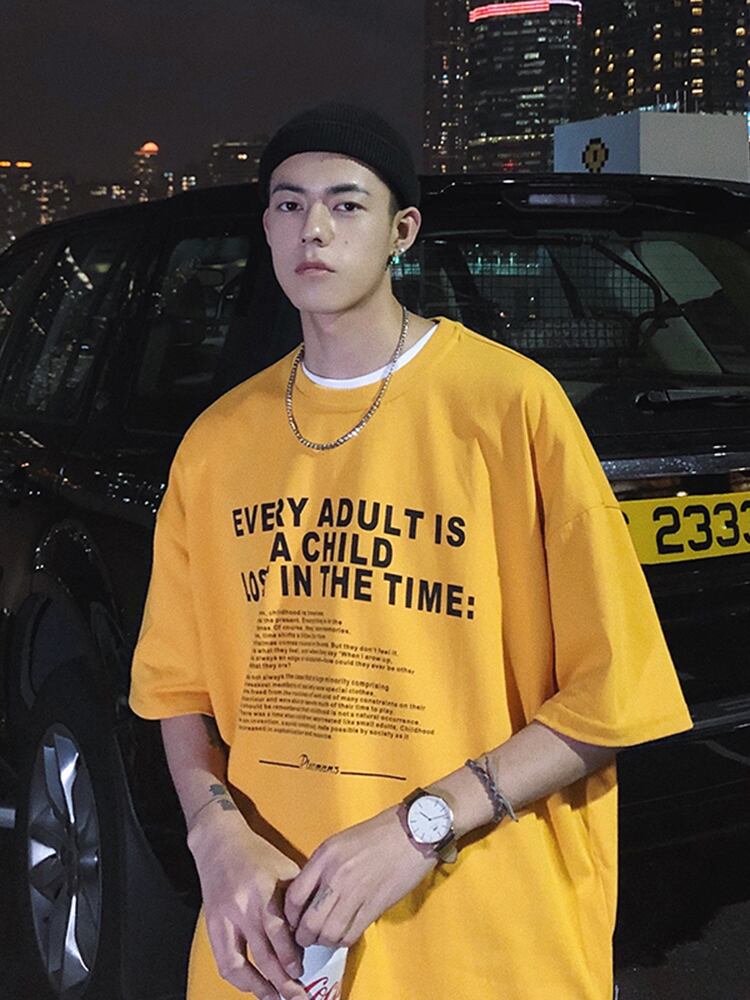 全3色 Tシャツ カットソー プリント カジュアル シンプル