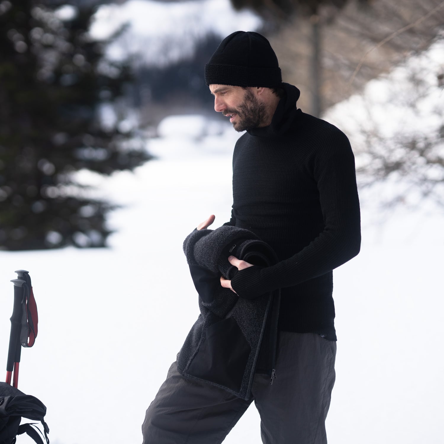 ROUVER ルーバー AWA フーディ RVM-AWA-02 AWA baselayer Hoodie / AWAフーディ MEN/WOMEN | outdoor × knit ROUVER