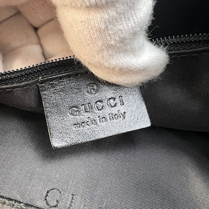 【最終処分SALE】GUCCI グッチ ジャッキー  キャンバス ハンドバッグ ホワイト A-12242