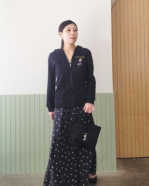 【1週間限定】Rouge_刺繍ジップパーカー