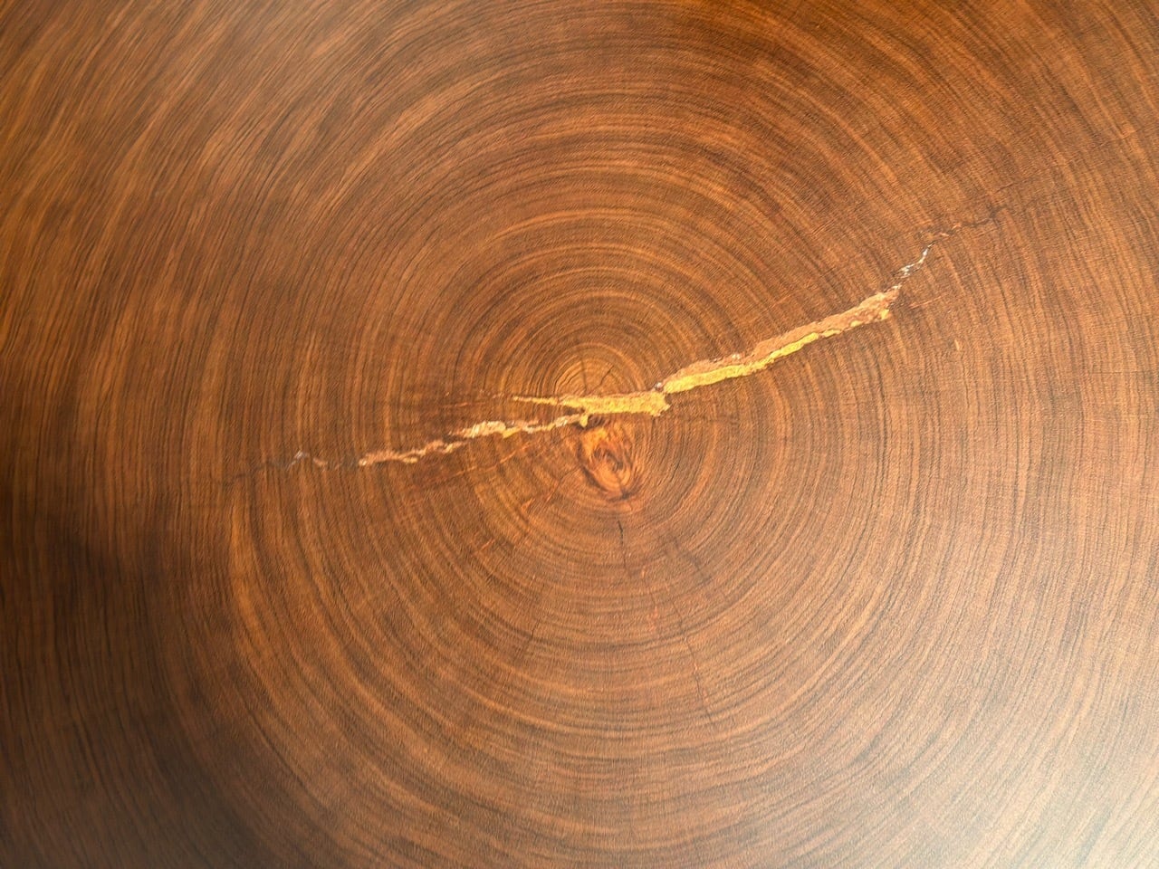 リメイク品・輪切り】ブビンガ_1120×950×70_柏店_テーブル天板/一枚板