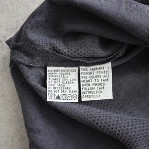 Tommy Bahama Silk open-collar shirt dark charcoal [XL] 古着