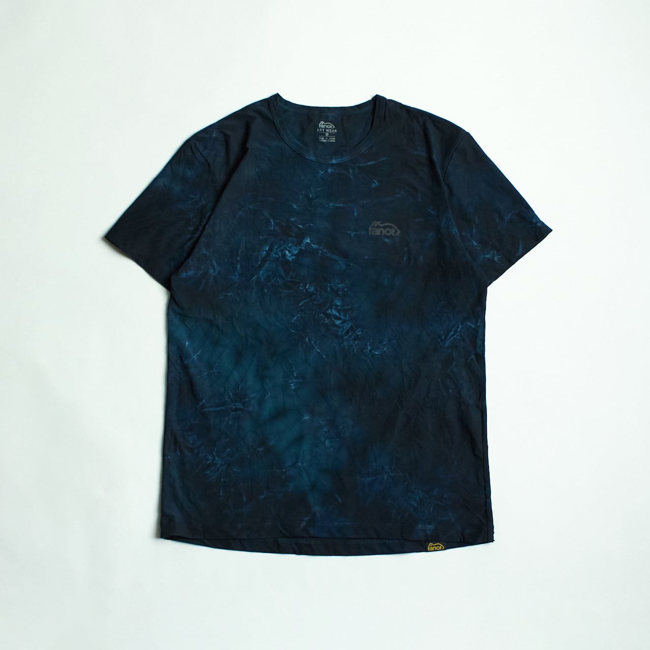 ranor (ラナー )TIE DEYING T-SHIRT  -BLACK メンズレディースランニングTシャツ