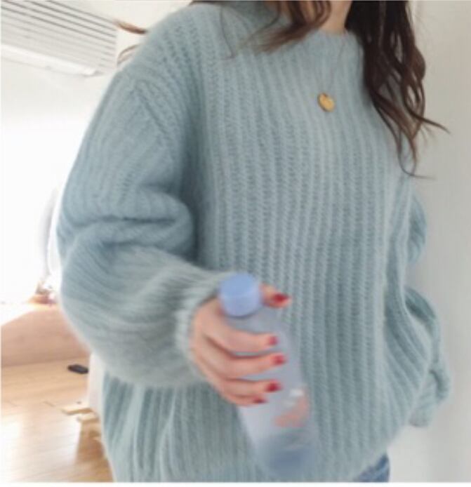 美品☆シップス フォックス ふわふわ タートルネックニット 柔らか 毛足の長いふわふわシャギーヤーンが愛らしいニット サイズ