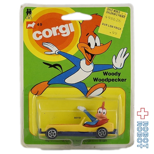 Corgi ウッディ・ウッドペッカー ダイキャスト ミニカー 未開封