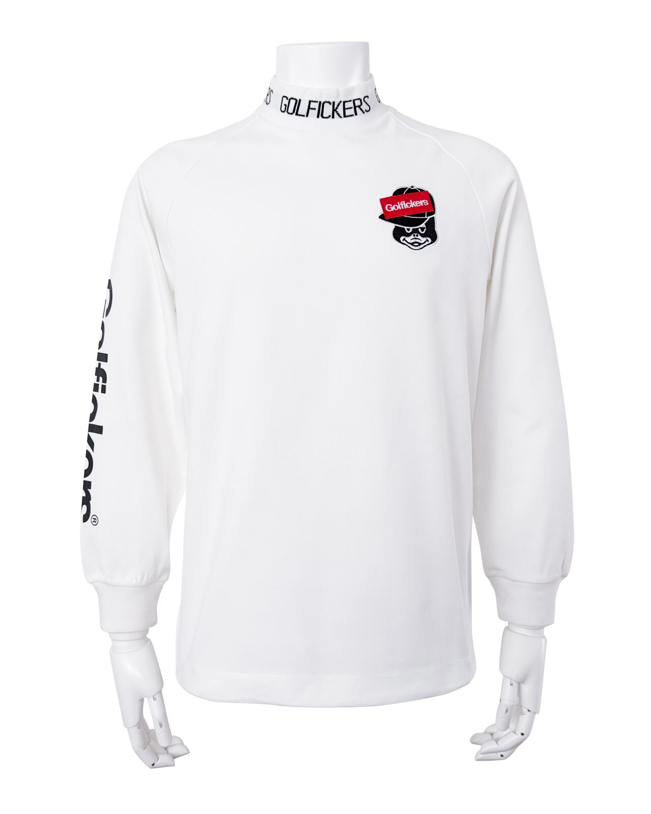 HOLE 538] Long Sleeve Mock Neck -Off White- | Golfickers