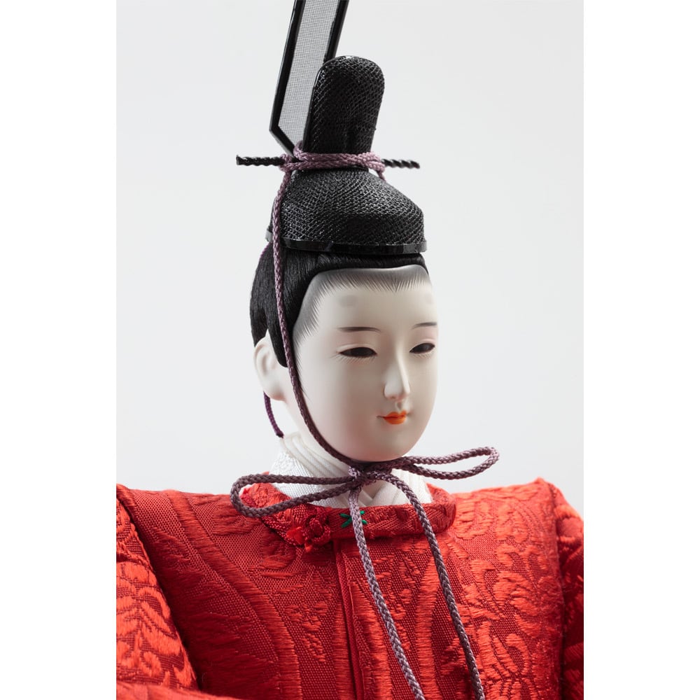 雛人形 平飾り 久月x清水久遊作 茜 ｜梅屏風｜クラシカル｜優雅