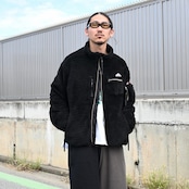Leh(レー)Layered Wide Track Pants style