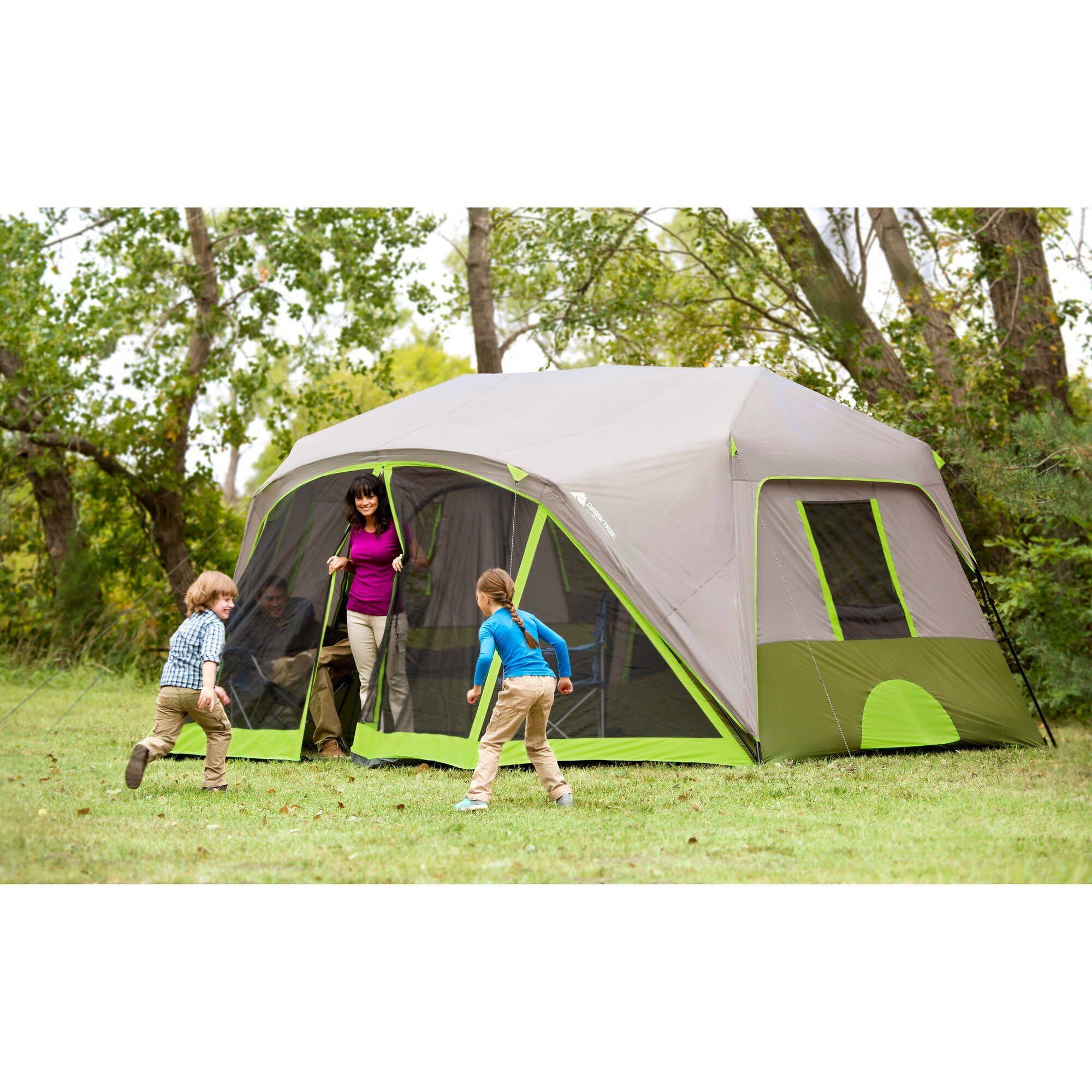テント Ozark Trail 12-Person Room Instant Cabin Tent with Screen Room