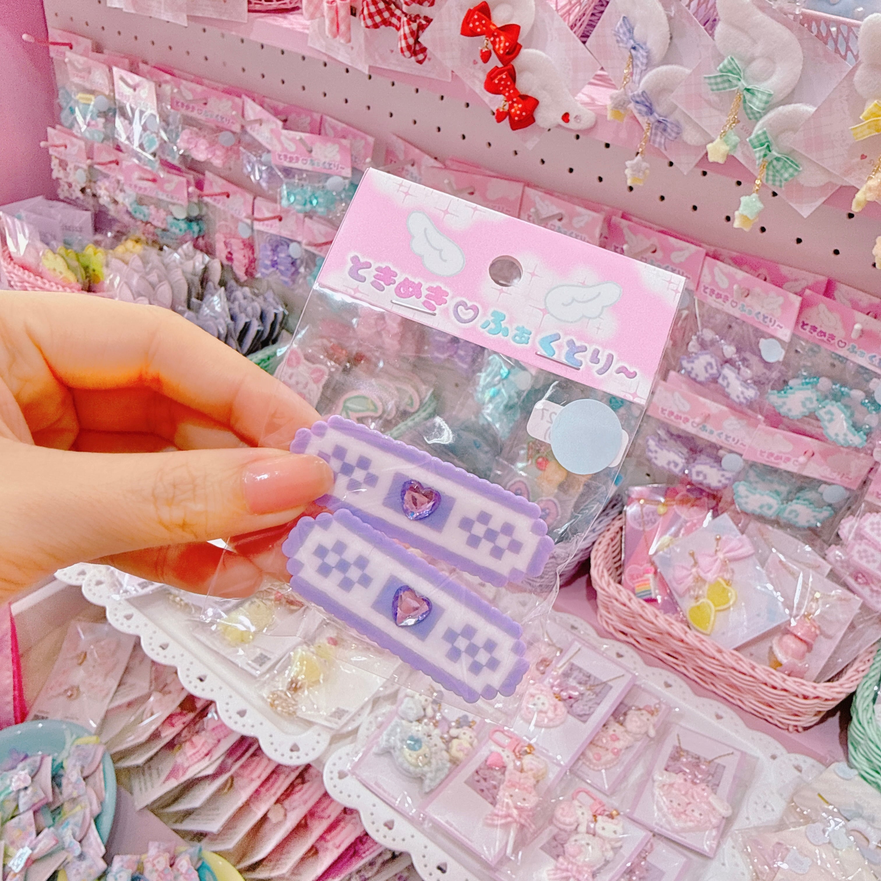 【R1】11-27シングルばんそうこうツインヘアクリップ