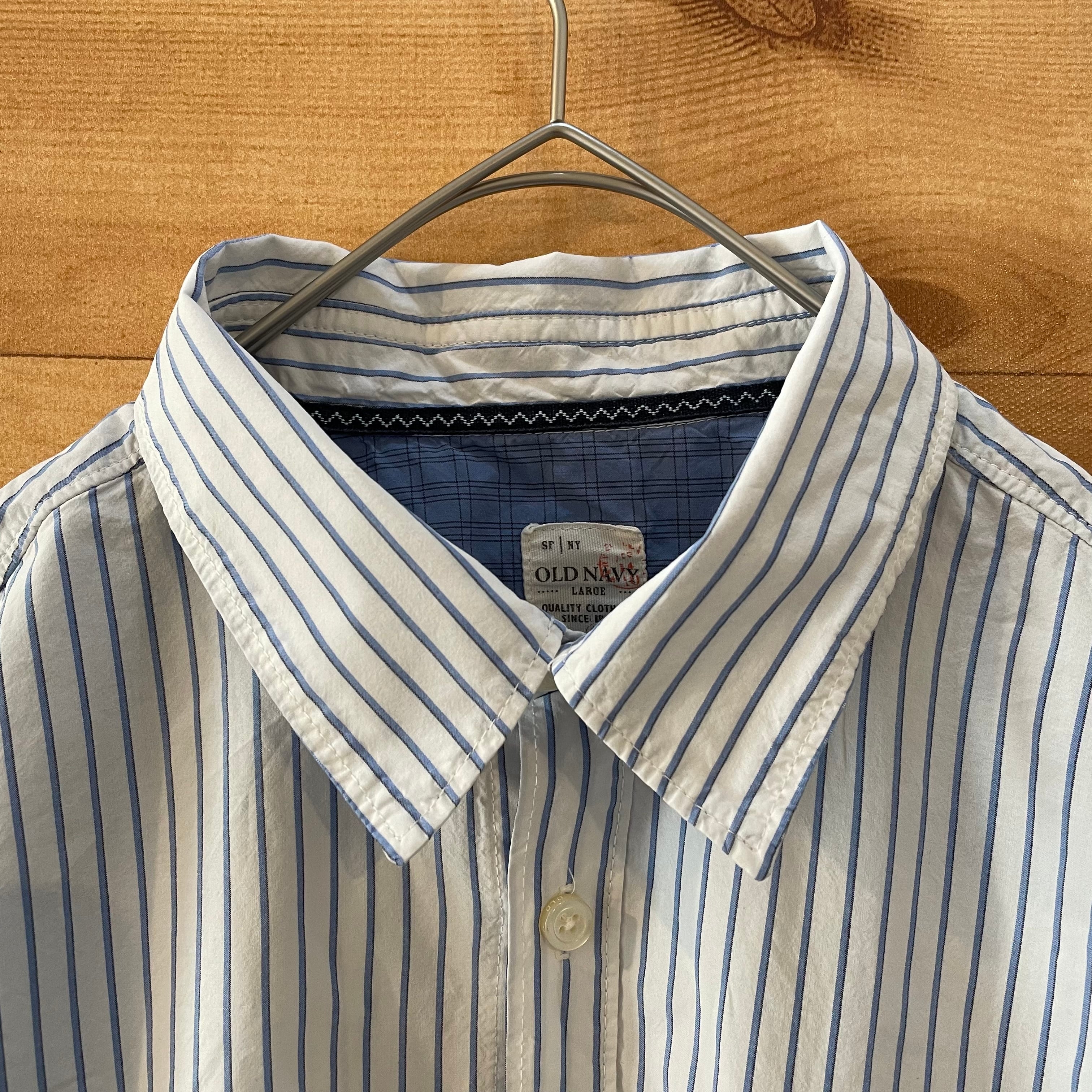 新品☆Paul Smith ＆ WOVENベスト☆襟付 紺ストライプ☆L2サイズ