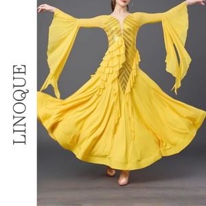 スパンコールフリルロングドレス 3color 【L00019】