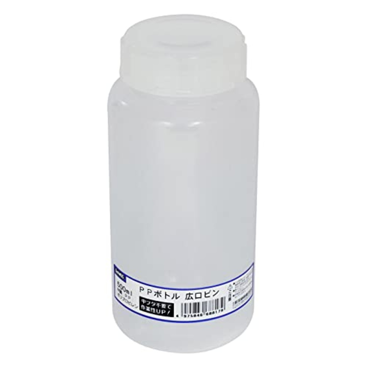 新潟精機 BeHAUS 日本製 PPボトル広口ビン リング付 500ml PBW-500