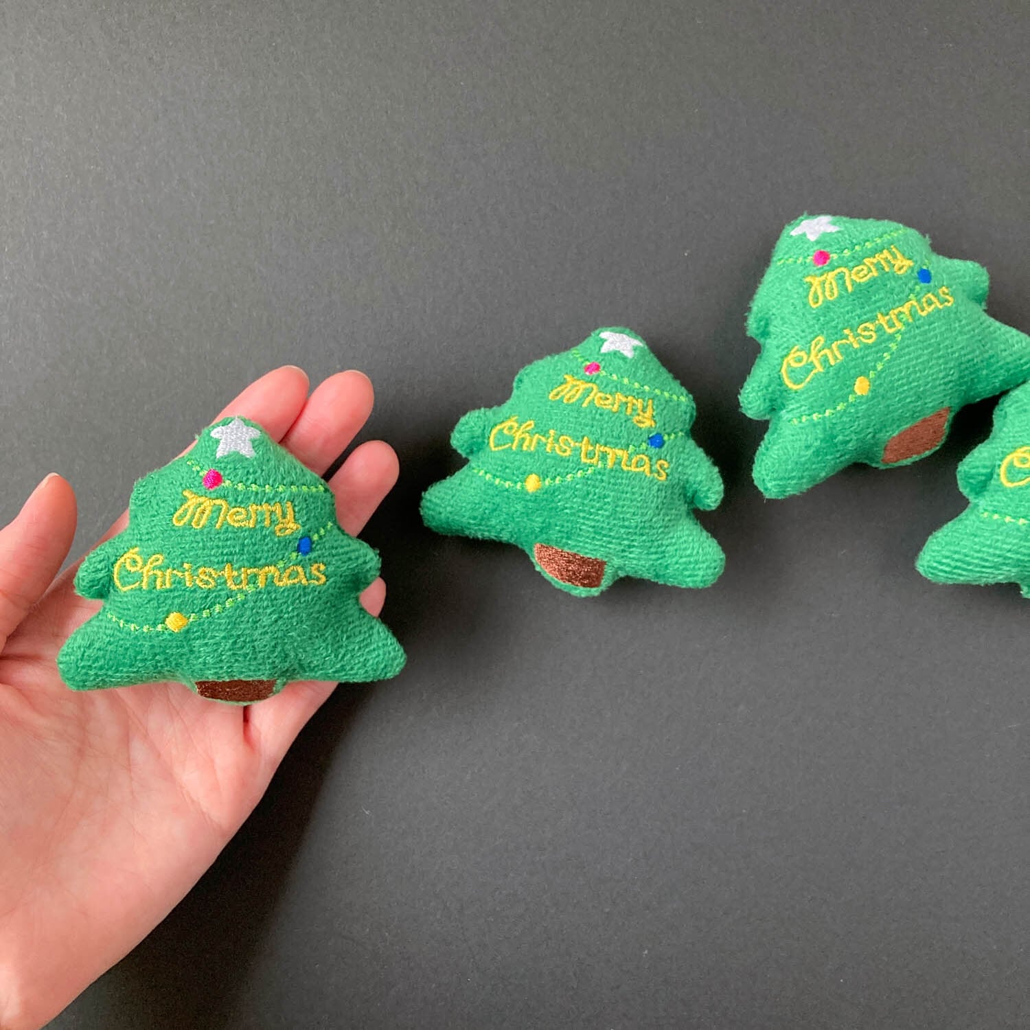 クリスマスツリーのぬいぐるみパーツ