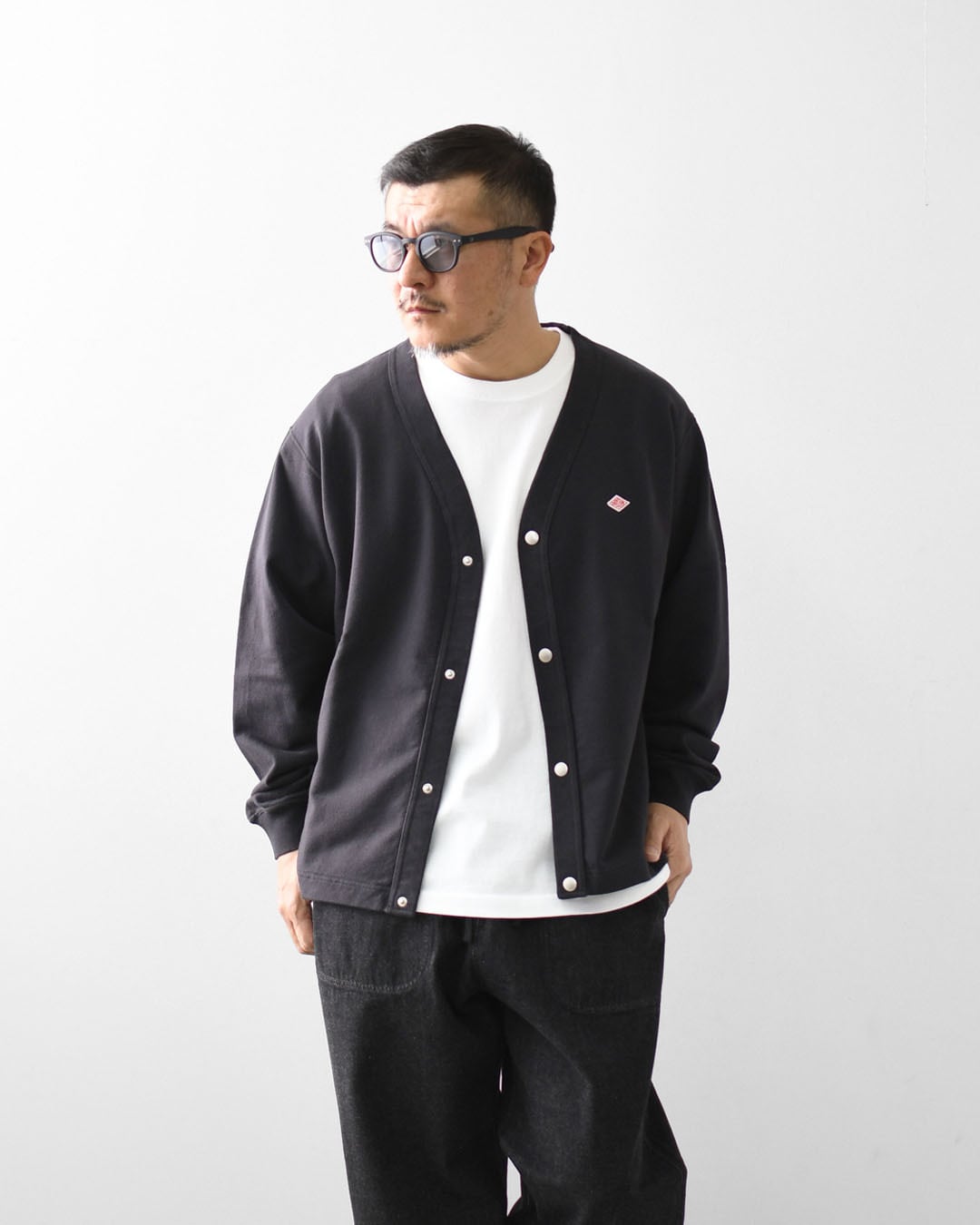DANTON [ダントン] M COTTON TERRY V-NECK CARDIGAN [DT-C0406CIN