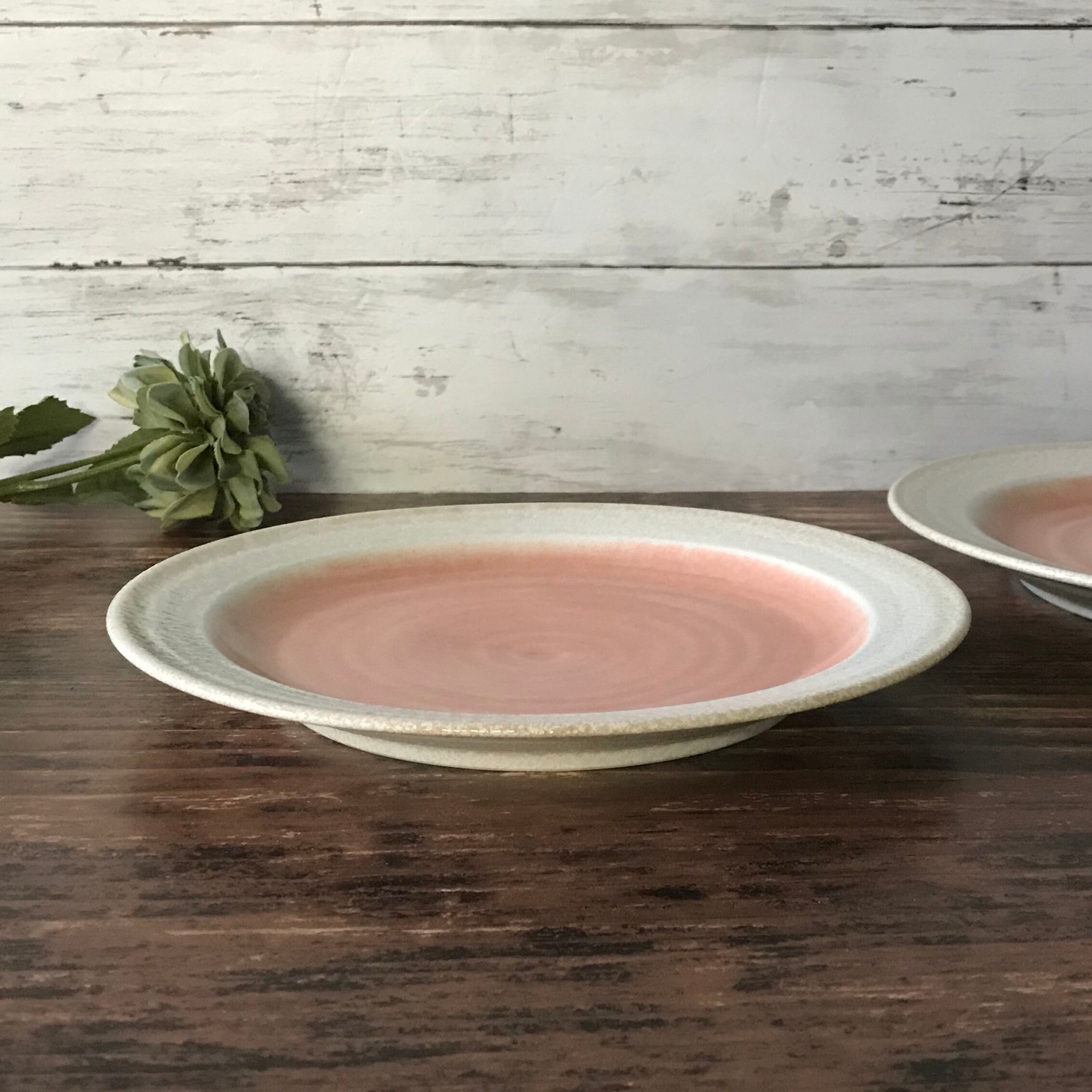 ローゼ 7.0平皿 21cm 中皿 和食器 ピンク カフェ食器 | 食器のほっこり屋