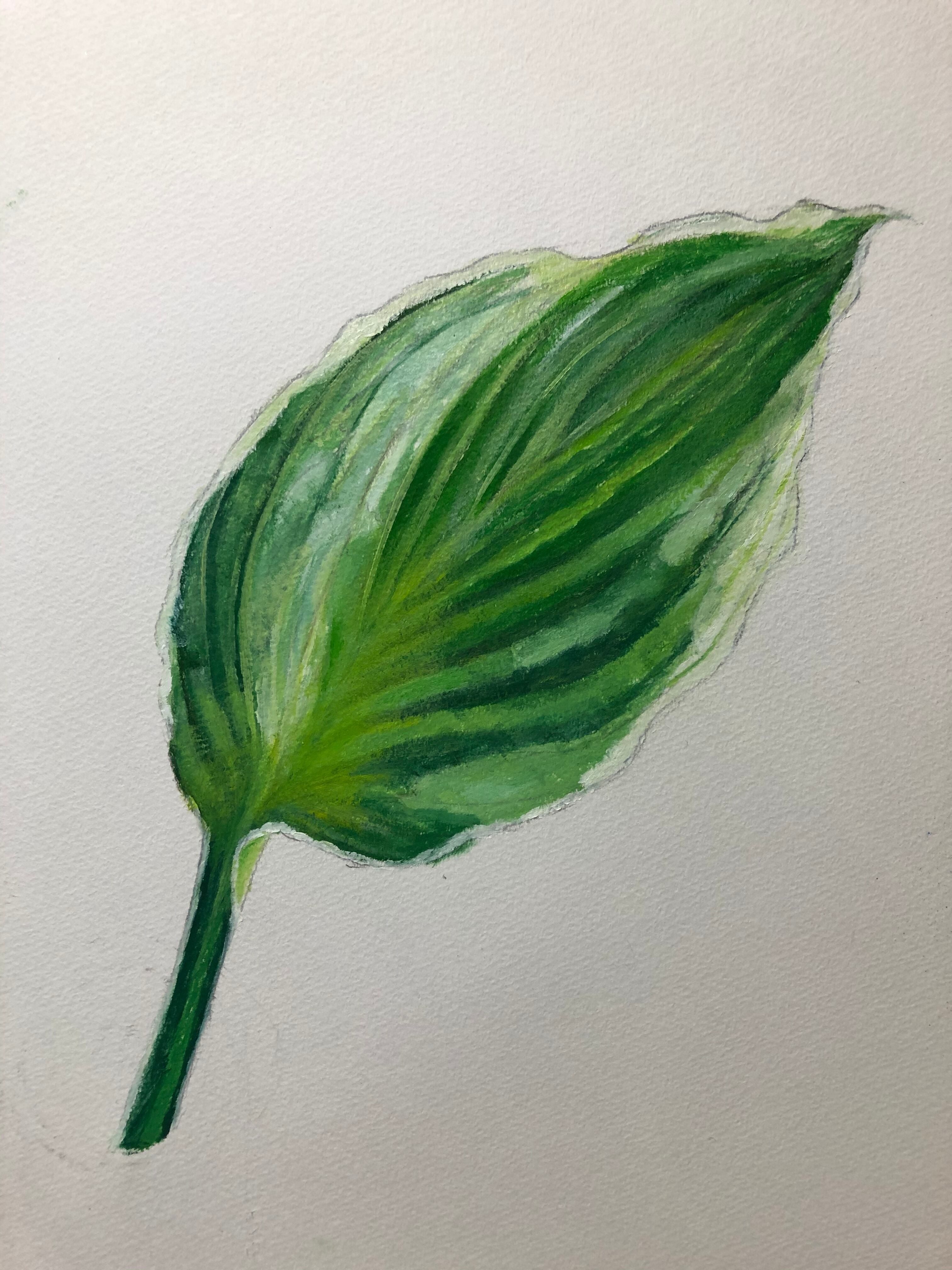 油彩画　「葉相」 油彩画 「葉相」