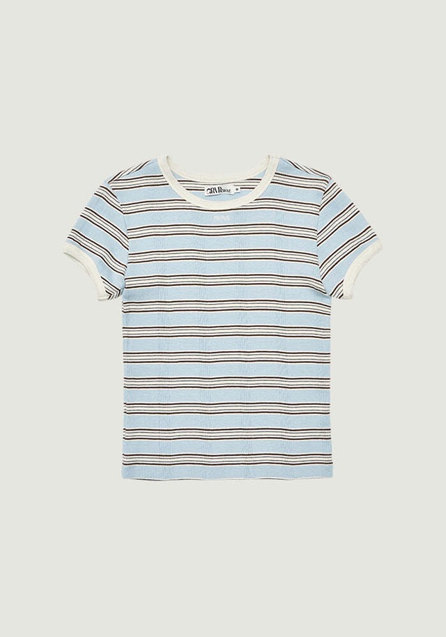 [GROVE] NANCY STRIPE H/S T-SHIRT 正規品 韓国ブランド 韓国ファッション 韓国代行 日本 店舗  ブランド グローブ grvr 通販