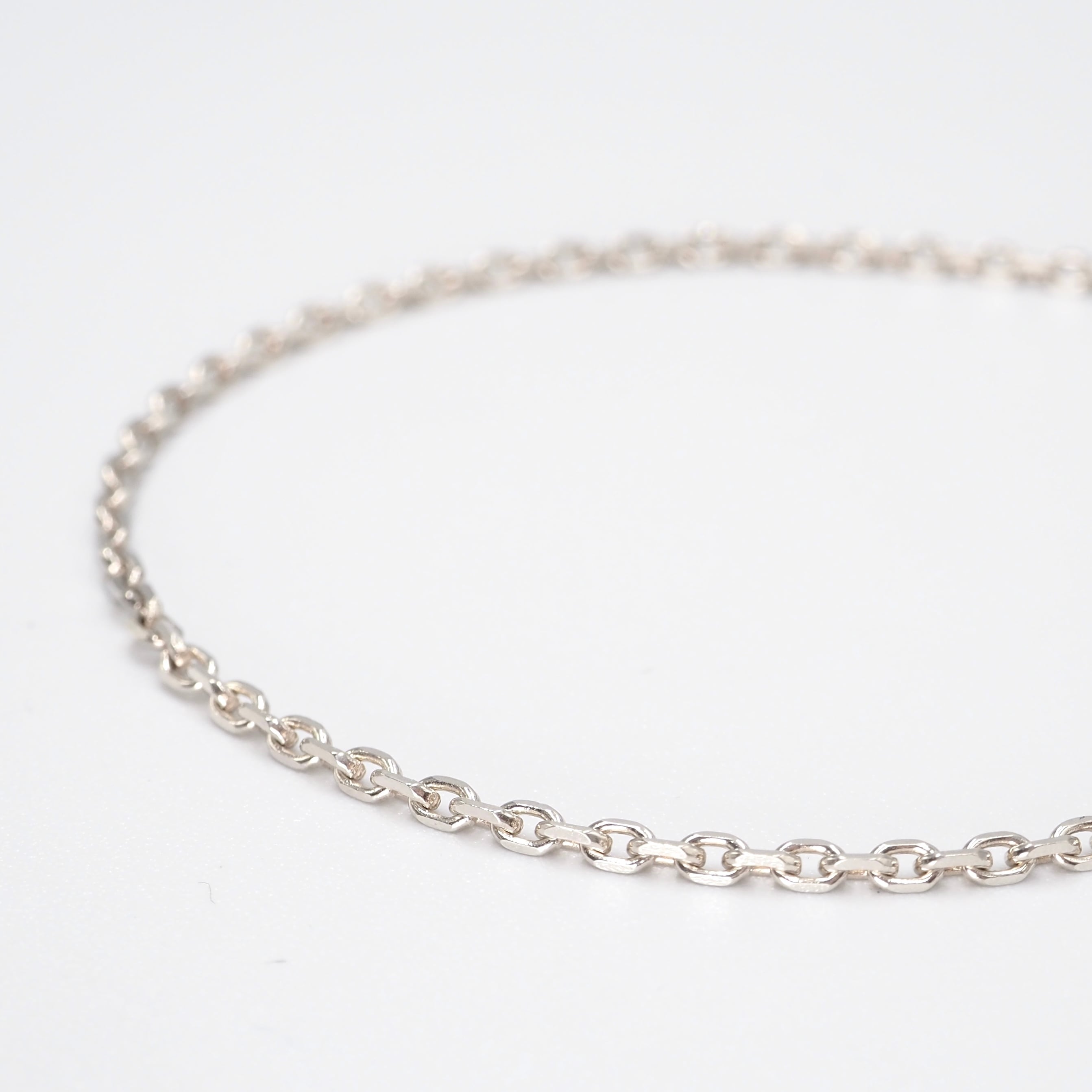 11/8掲載 HERMES スクエアチェーン ネックレス シルバー シルバー925 エルメス