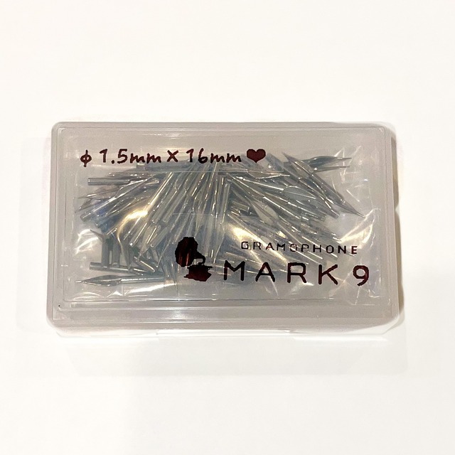 蓄音機用鉄針(径1.5mm×16mm_Heart 約100本入り) | Mark9