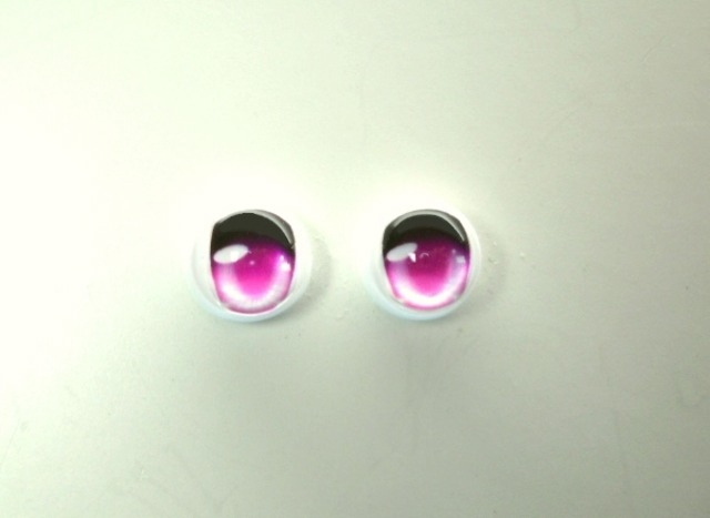 8mmレジンアイ　玻璃(ガラス)色の夢　ピンク　輝くパールベース　#7.8