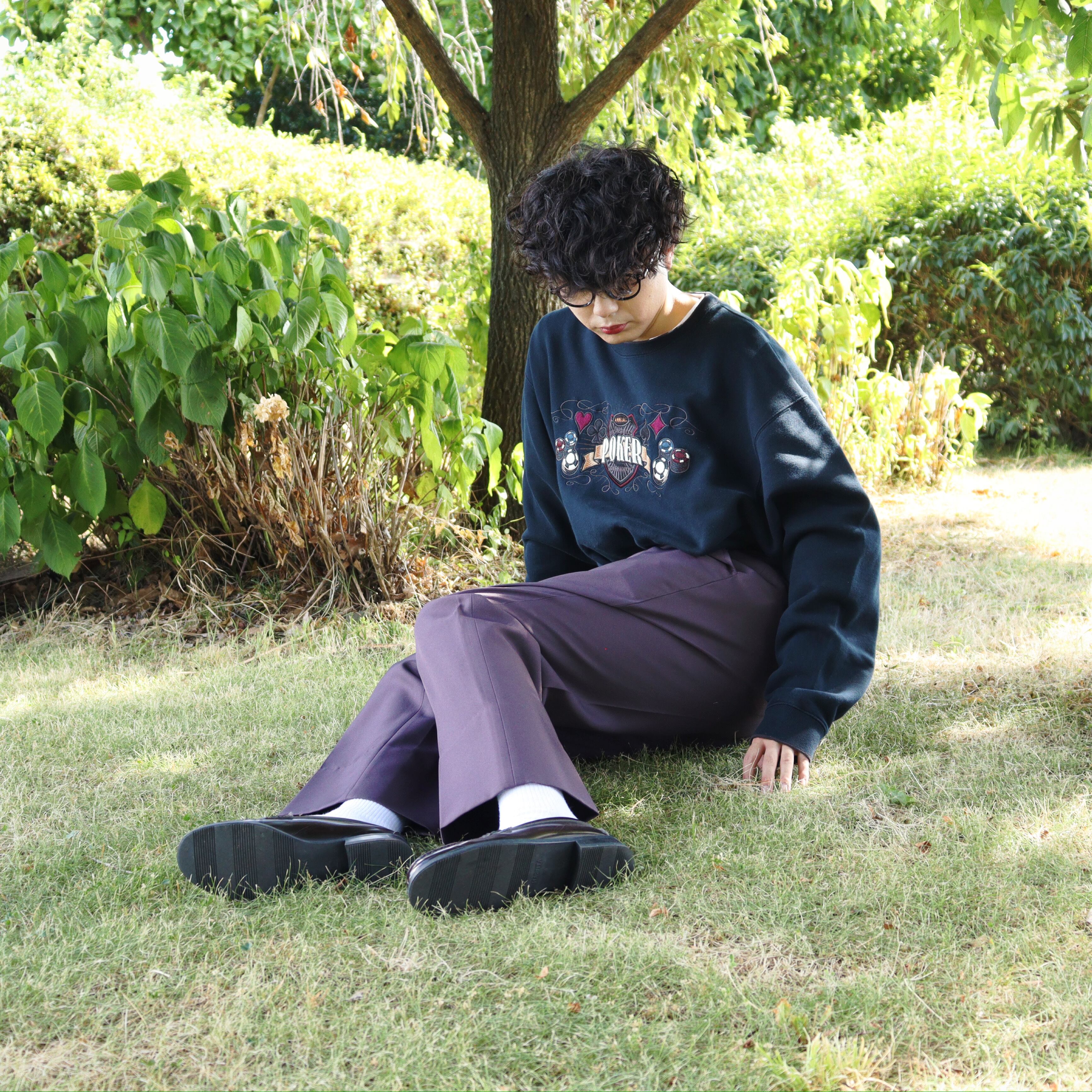 vintage retro poker sweat shirt