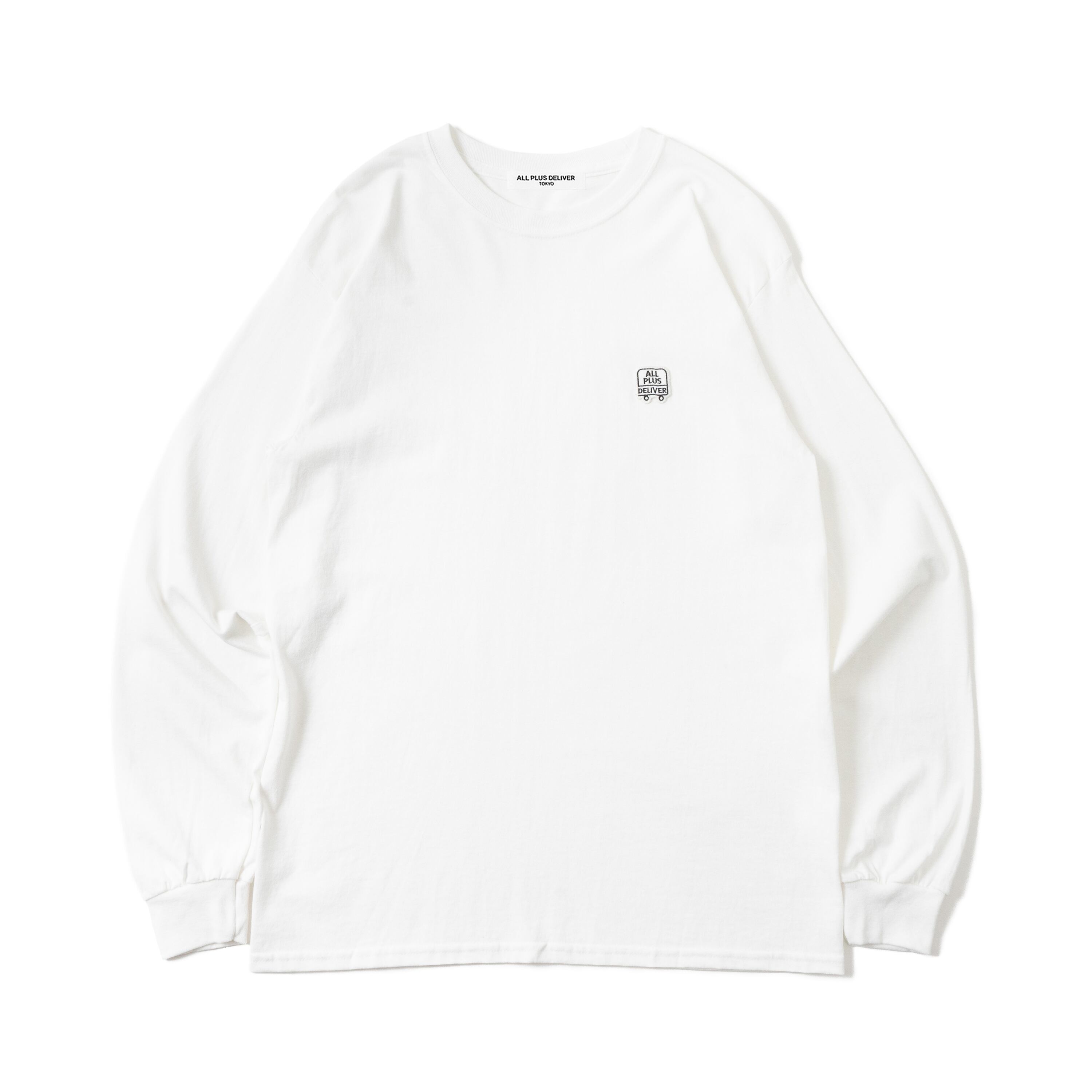 ALPSDR LOGO PATCH LS TEE / WHITE