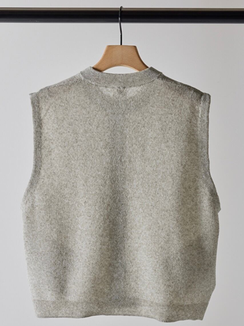 送料無料】YENN(イエン) LINEN SHEER VEST リネンシアーベスト 麻
