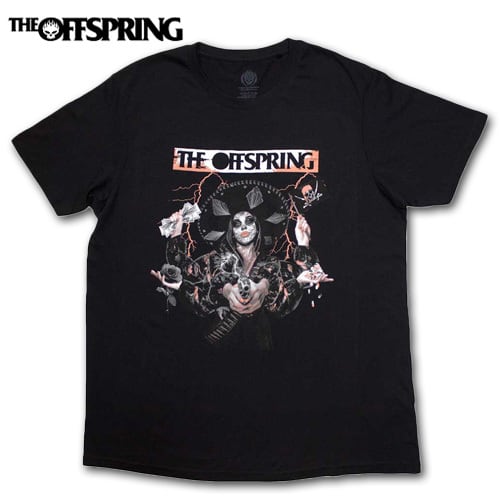 THE OFFSPRING Jumping Skeleton Tシャツ ブラック オフスプリング