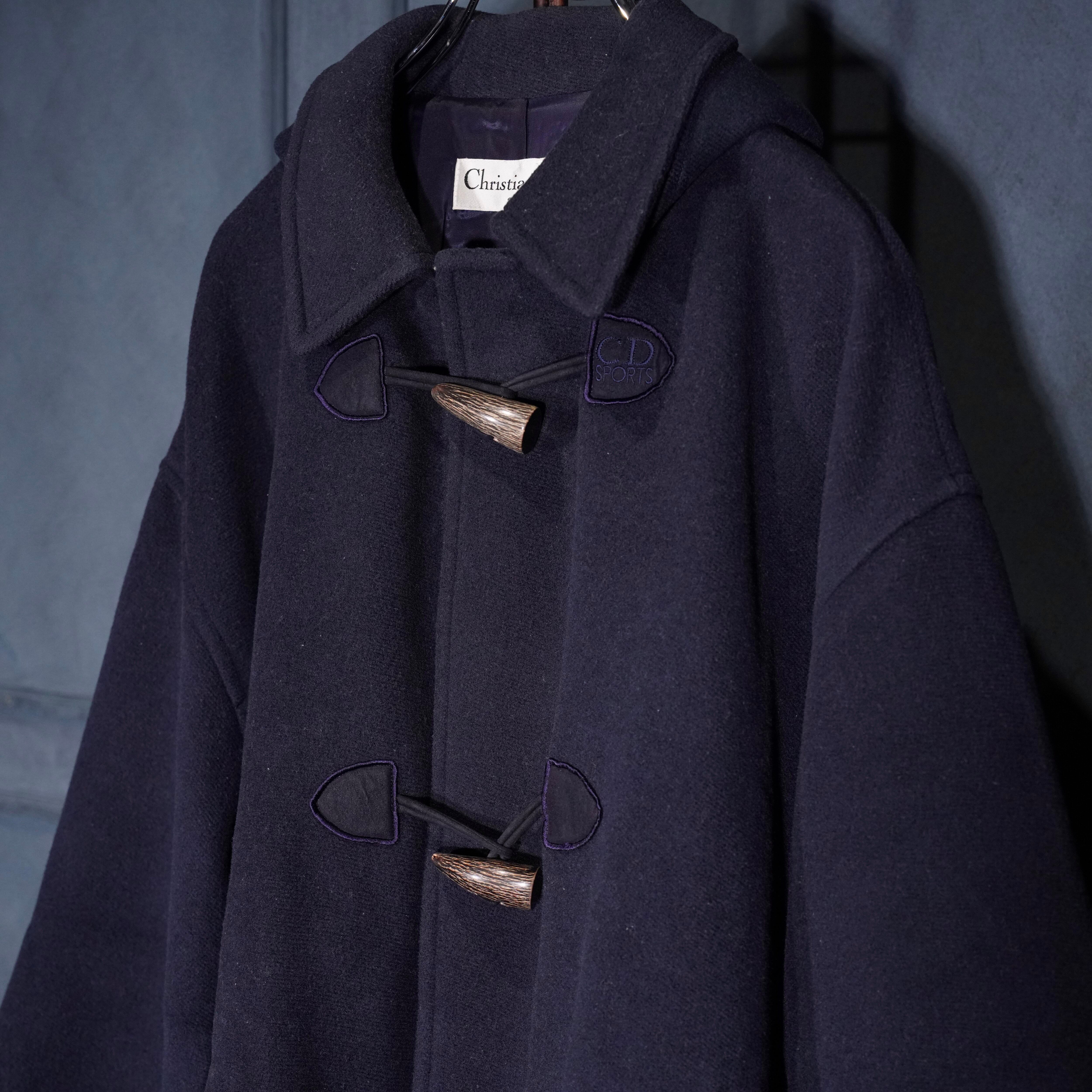 Christian Dior HOODIE DESIGN WOOL DUFFLE COAT/クリスチャン